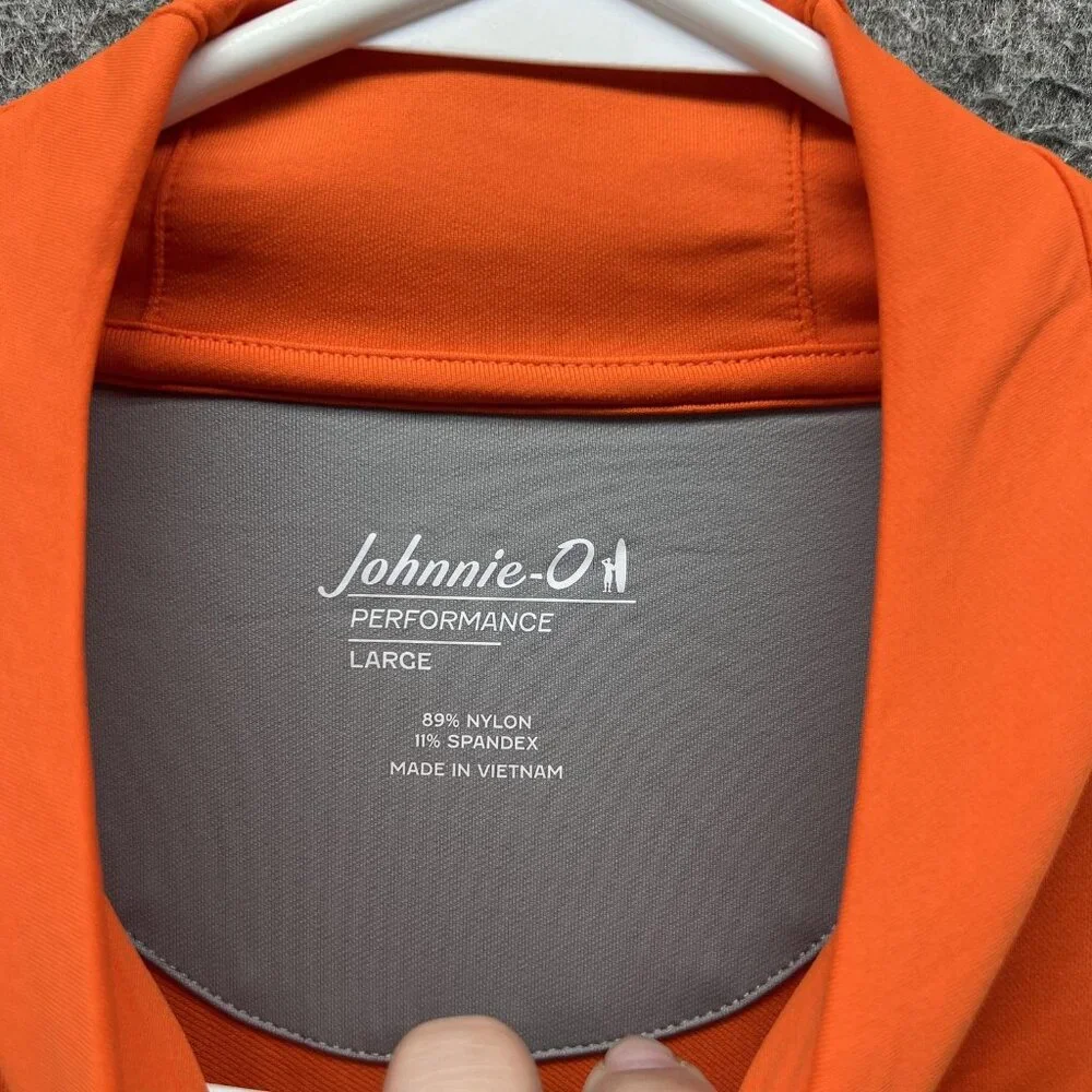 Miami Hurricanes Pullover Mens Large Orange College Golf Johnnie-O Quarter Zip - Picture 4 of 10